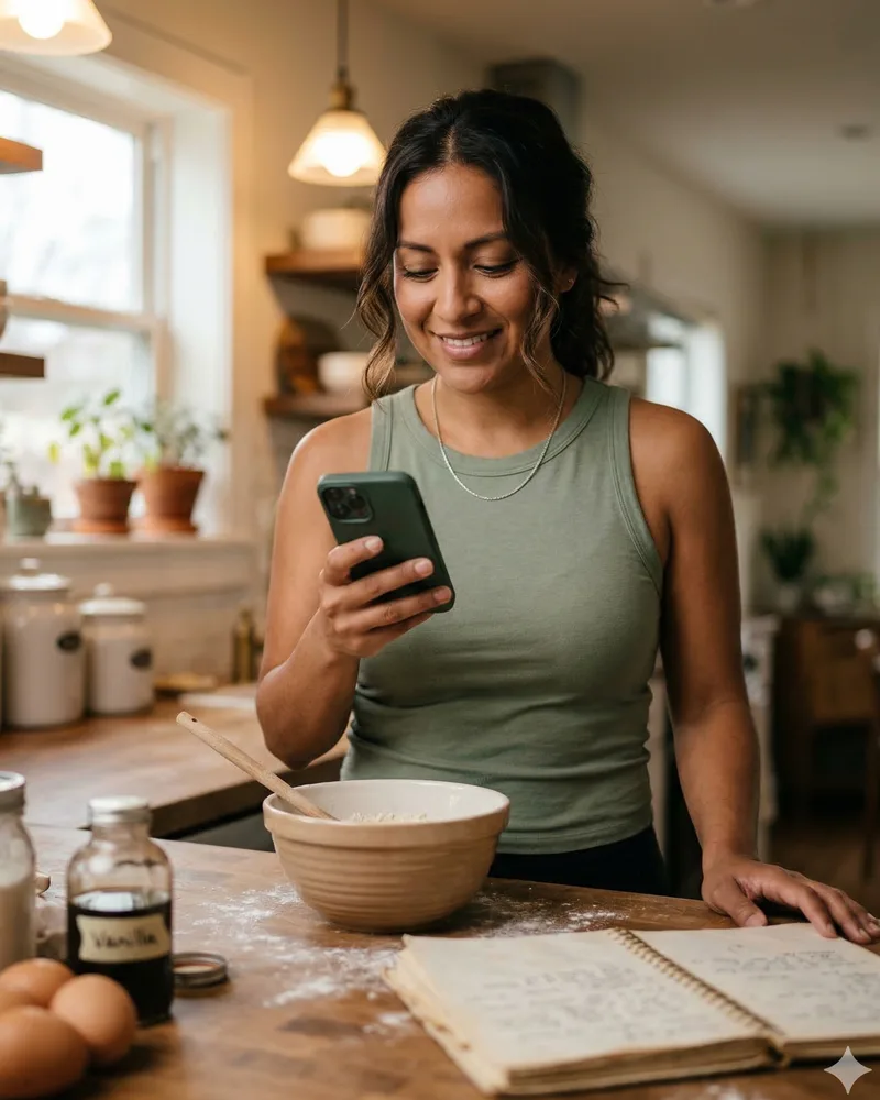 Person sharing content to Beckett from their phone